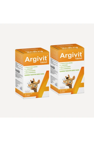 Classic 30 Tablet 2'li Paket - Fosfatidilserin, L-arjinin, Multivitamin, Multimineral - 1