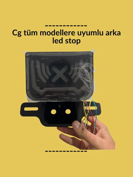 CG Uyumlu Arka LED Stop – Tüm Modellerle Uyumlu Motosiklet Stop Lambası ürün görseli 1