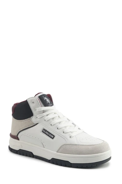 U.S. Polo Assn. BOLDIE HI 5PR 102021036 Erkek Sneaker Ayakkabı Beyaz Laci 40-45 - 2