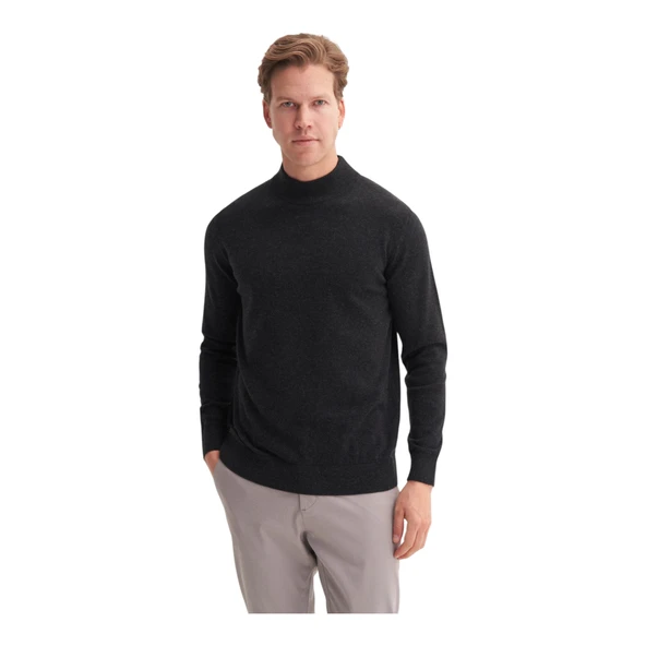 Slim Fit CoursPoun Premium Yarım Balıkçı Kazak- - Resim 3