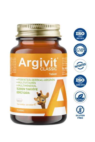Classic 30 Tablet 2'li Paket - Fosfatidilserin, L-arjinin, Multivitamin, Multimineral - 3