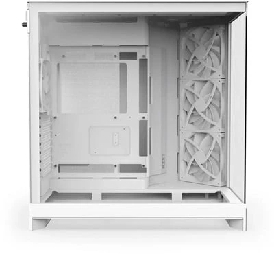 NZXT H9 Flow 2025 CM-H92FW-01 Dual-Chamber 4 Fanlı ATX Beyaz Bilgisayar Kasası - Resim 2
