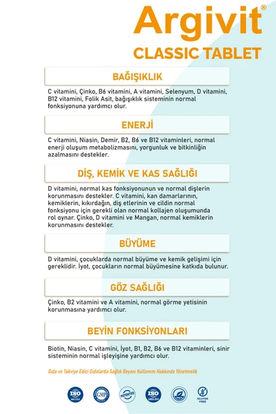 Classic 30 Tablet 2'li Paket - Fosfatidilserin, L-arjinin, Multivitamin, Multimineral - 5