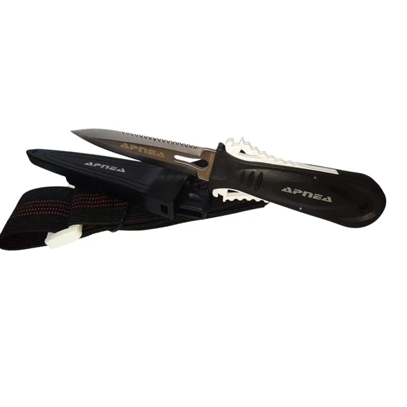 Apnea Attack 11cm Dalış Bıçağı Kol Bantlı Kakıçlı - 9