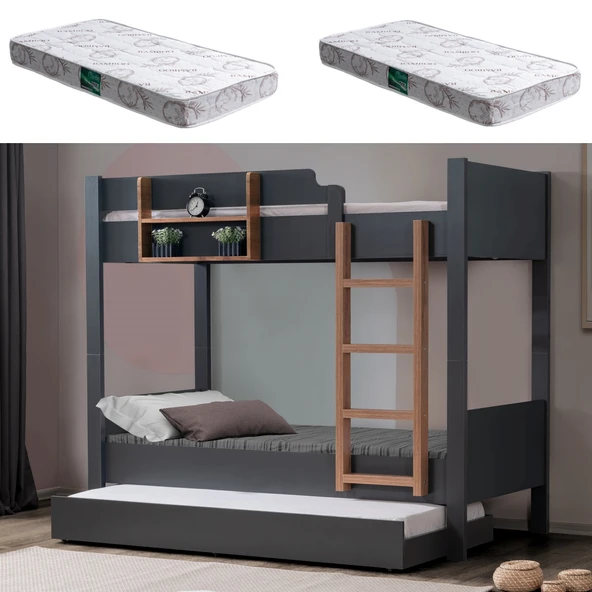 Ranza, Asya Ayrılabilir Yavrulu Ranza 2 Adet Comfort Yatak - Resim 7