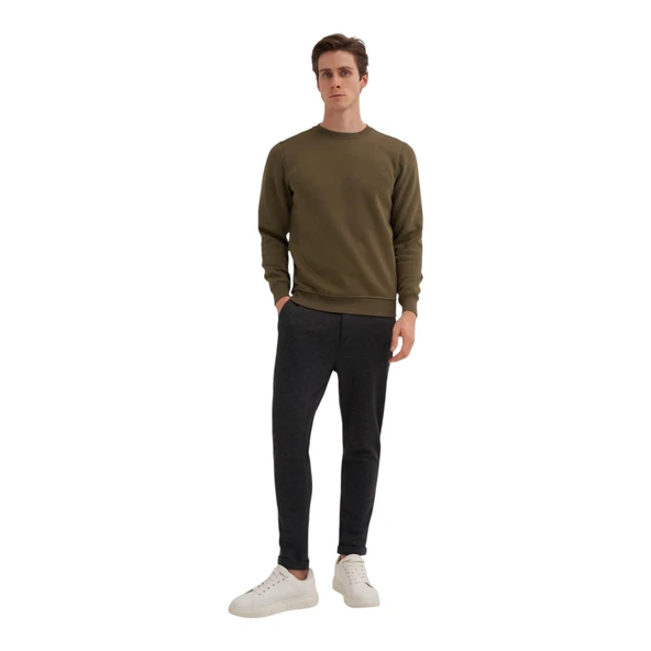 Erkek Bisiklet Yaka Sweatshirt CAZ.56150 - Resim 2