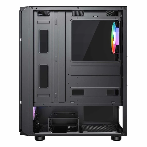 PowerBoost PB-P3385B 650W 80+ Bronz USB 3.2 LED ATX Mid Tower Siyah Kasa - Resim 5