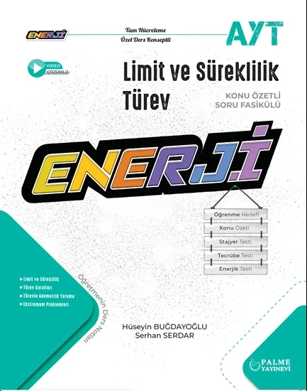Palme Yayıncılık Enerji Limit Türev Süreklilik Soru Fasikülleri Yeni ürün görseli