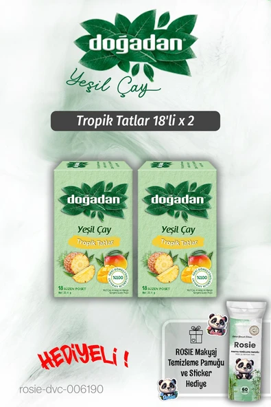 Doğadan Tropik Tatlar 18'li x 2 ve Rosie Pamuk Hediyeli ürün görseli