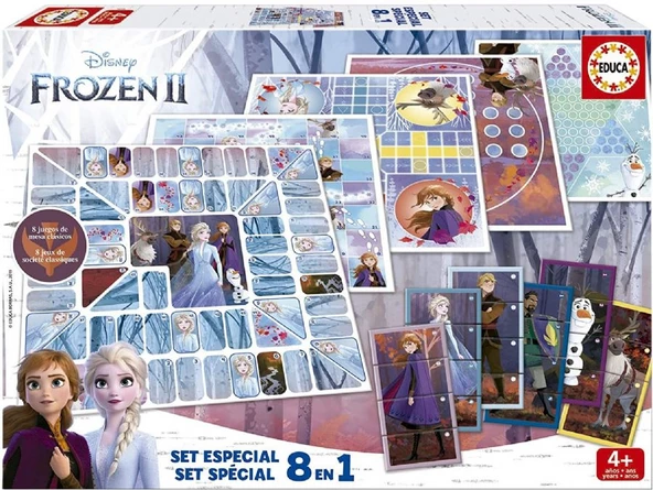 Educa Frozen 2 8in1 Eğitici Oyun Seti - Kız Çocuk