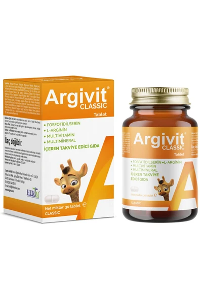 Classic 30 Tablet 2'li Paket - Fosfatidilserin, L-arjinin, Multivitamin, Multimineral - 4