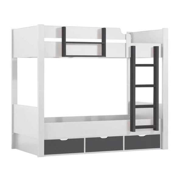 Ranza, Asya Ayrılabilir Çekmeceli Ranza 2 Adet Comfort Yatak - Resim 6