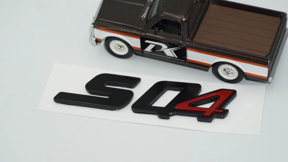 DK Tuning SQ4 Kırmızı Siyah Bagaj Logo Arma Maserati ile Uyumlu - Resim 4