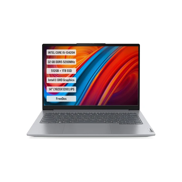 ThinkBook G6 IRL 21KG00UCTR-05 i5-13420H 32GB 512GB+1TB SSD WUXGA 14" IPS FreeDos Taşınabilir Bilgisayar ürün görseli