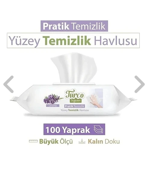 Baby turco yüzey temizleme havlusu 100 lü