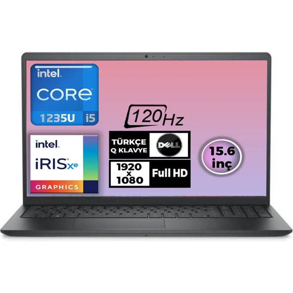 Inspiron 3520 I5-1235U 32GB 1tb HDD 1tb SSD 15.6" Fhd Freedos Notebook I35201003U 009 ürün görseli