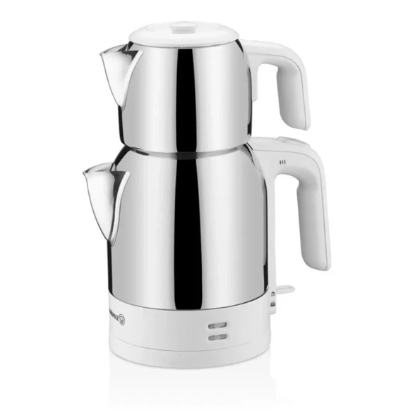 KORKMAZ A359-09 DEMKOLİK ÇAY MAKİNESİ (VANİLYA RENK)