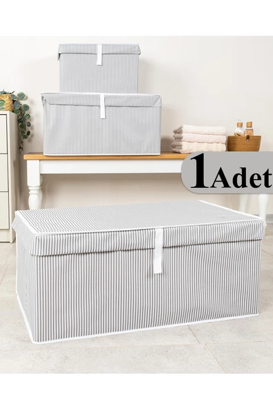 Çok Amaçlı Düzenleyici Kutu Mega Plus Gri 70x40x30cm ürün görseli