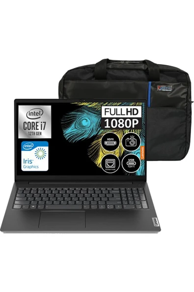 V15 Gen3 Intel Core i7 1255U 16 GB 1 TB SSD Iris Xe W11H 15.6" FHD 82TT0055TX11+ZettaÇanta ürün görseli