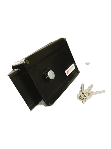 MUTLUSAN Kilitli Kapı Otomatiği 12v Bilyeli (Mekanik Butonlu)