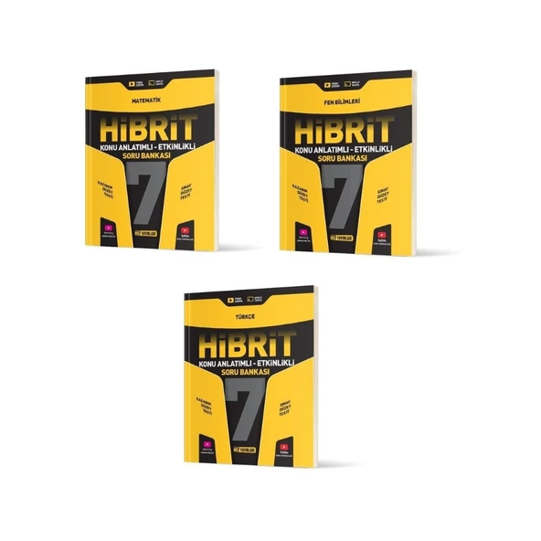 HIZ YAYINLARI 7.SINIF HİBRİT SORU BANKASI SETİ (M.F.T)
