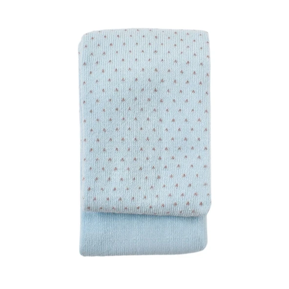 Bibaby Biorganic Klasik Puanlı Külotlu Çorap 68438 Mavi - Resim 10