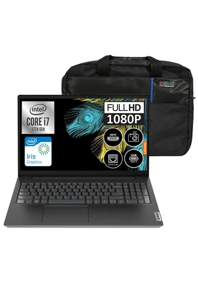 V15 Gen3 I7 1255U 24 GB 1 Tb SSD Intel Iris X? Windows 11 Pro 15.6" Fhd 82TT0055TX23 + Zetta Çanta ürün görseli