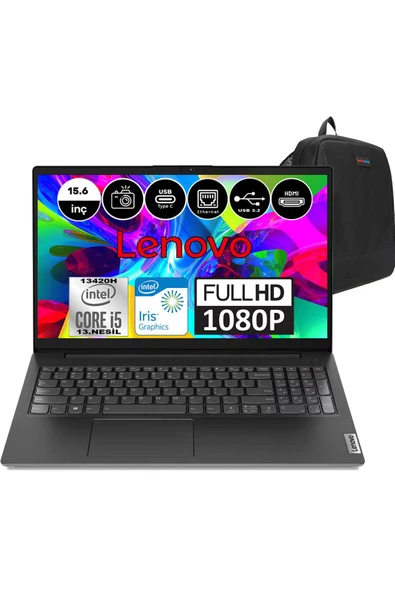 V15 Gen4 I5 13420H 16GB 256GB SSD W11PRO 15.6" Fhd 83A10091TRP05 + Weblegelsin Çanta ürün görseli