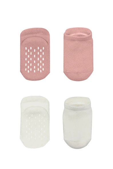 Bistyle 2'Li Altı Havlu Sneakers Kaymaz Çorap 20501 Ekru Pudra - 2