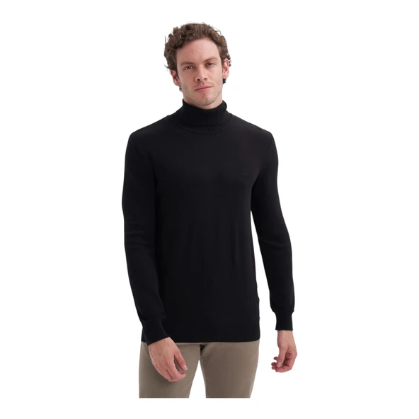 Pamuk Kumaş Slim Fit Basic Tam Balıkçı Kazak ürün görseli