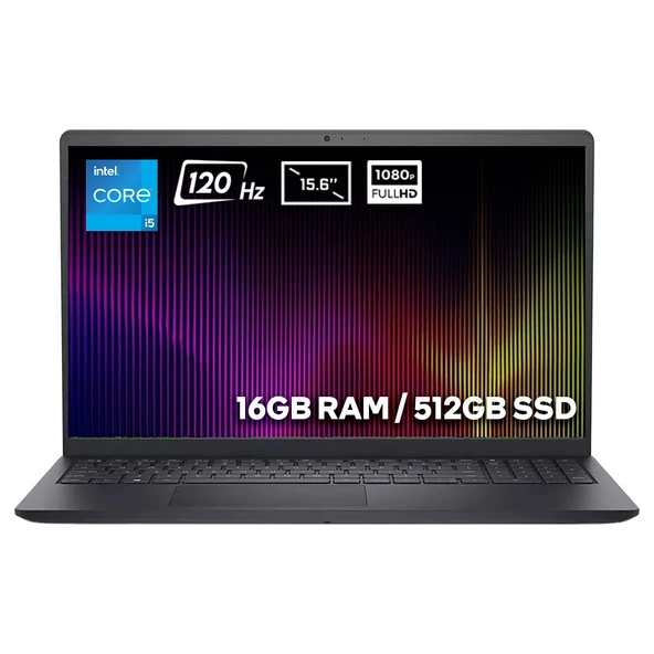 Inspiron 15 3520 Intel Core I5-1235U 16GB 512GB SSD 15.6 Inç Full Hd 120Hz IPS Ubuntu Taşınabilir bilgisayar (I35201003UV1) ürün görseli