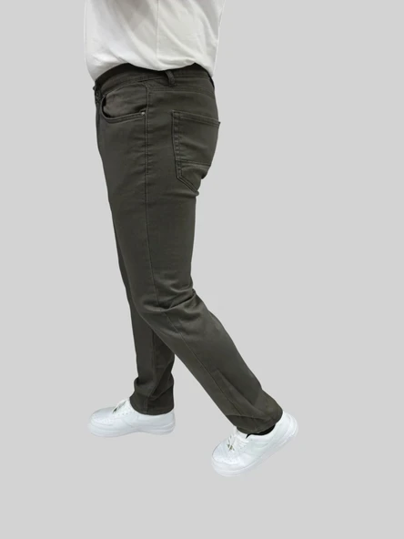 Erkek Enjoy Regular Fit Ligralı Koyu Gri Kot Pantolon - 2