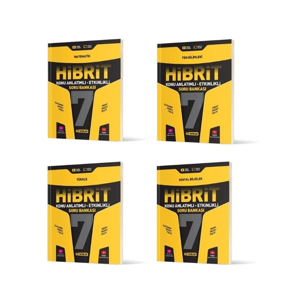 HIZ YAYINLARI 7.SINIF HİBRİT SORU BANKASI SETİ (M.F.T.S)
