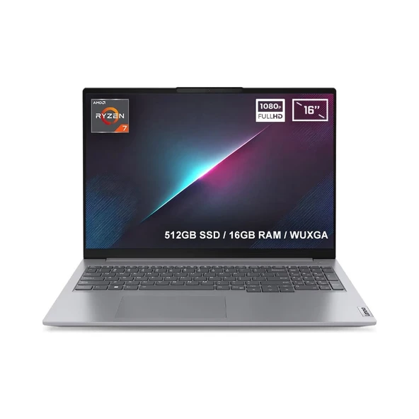 16" Thınkbook 16 G6 21KK000WTR Ryzen 7 7730U-16GB RAM-512GB Nvme-Fdos ürün görseli