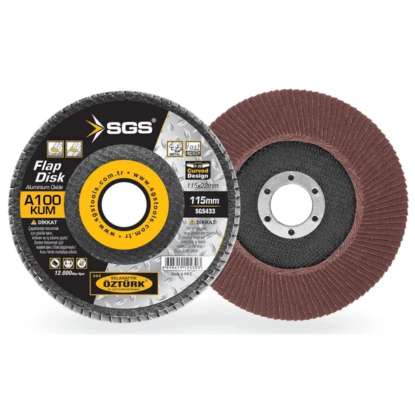 SGS FLAP DİSK 115MM AO 100KUM - 1