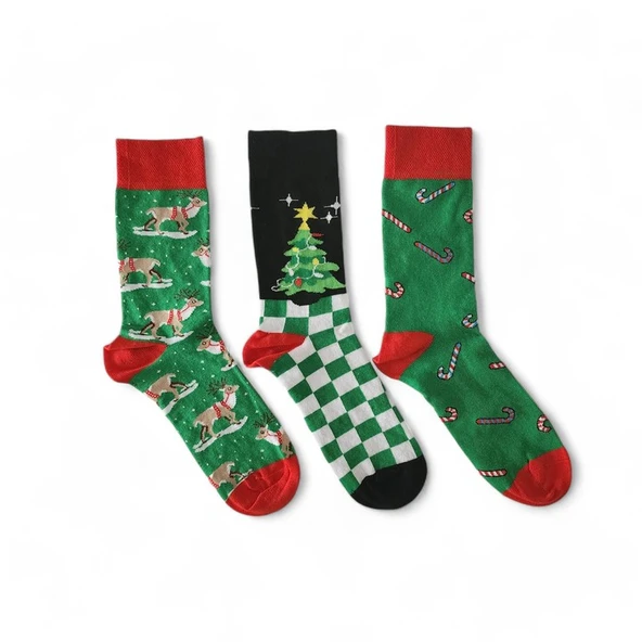 Yılbaşı Çorapları Üçlü - Resim 3