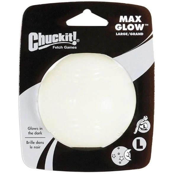 Chuckit Max Glow Gece Parlayan Köpek Oyun Topu (Büyük Boy) ürün görseli 1