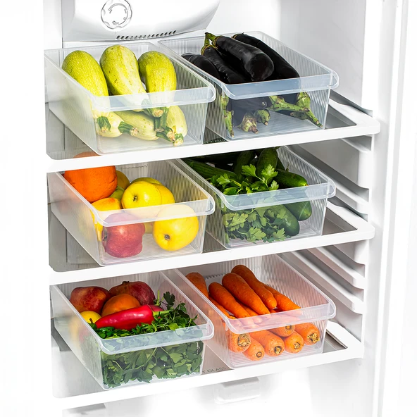 Porsima 3184 2 Li 6lt Dolap İçi Ve Buzdolabı İçi Düzenleyici Orga Şeffaf - 2