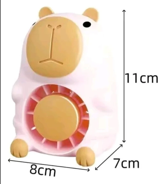 MASAÜSTÜ ŞARZLI ÖZEL FİGÜRLÜ PEMBE RENK IŞIKLI FAN - 2