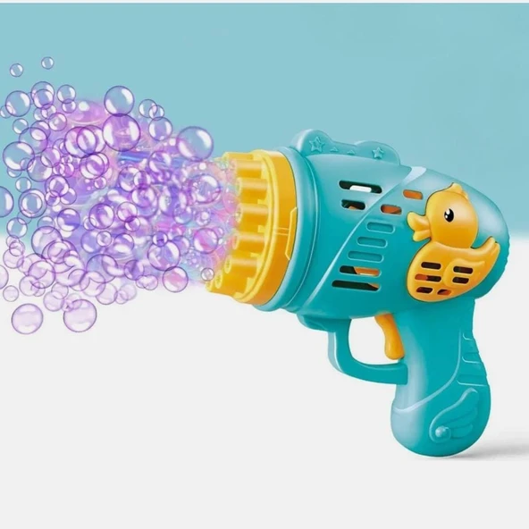 Pilli Köpük Baloncuk Makinesi Tabancası Yeni Tasarım Bol Köpük Süper Ördek Figürlü 23 ÇIKIŞLI - 4