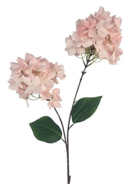 Yapay Çiçek Ortanca 90cm 2Toplu Pembe Tek Dal Kumaş Çiçek Uzun Dal ürün görseli 1