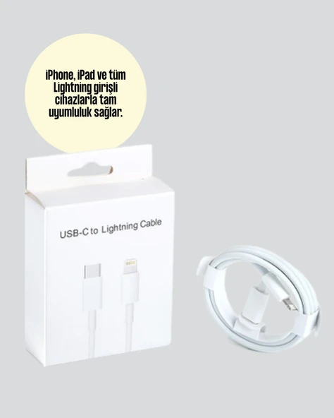 Orijinal Kalite 30W TypeC Lightning Hızlı Şarj Kablosu – 1.2m Dayanıklı - 3