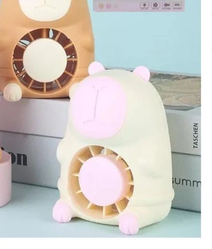 MASAÜSTÜ ŞARZLI ÖZEL FİGÜRLÜ SARI RENK IŞIKLI FAN - 4