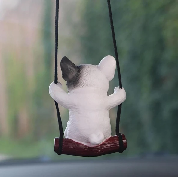 Sallanan Kedi Polyester Duvar Balkon Bahçe Süsü 4 FARKLI RENK - 5