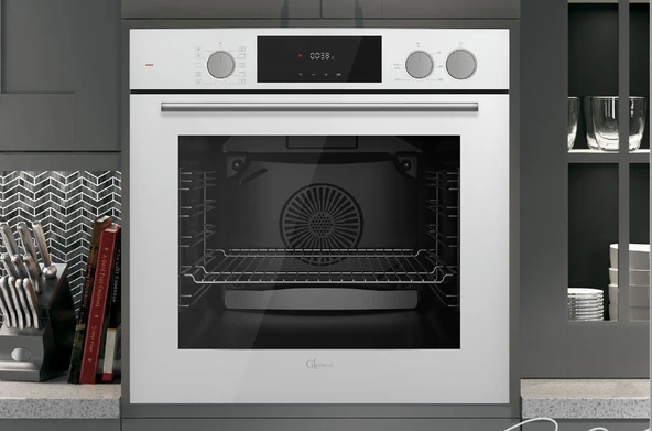 GL General Azure Gri Ankastre Set GLD055PR-GLO038RSPR-GLF64CPR Buhar Destekli - Resim 7