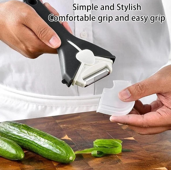 Lüx Meyve Sebze Soyacak -çıkarılabilir 3 Başlıklı Soyacak - 5