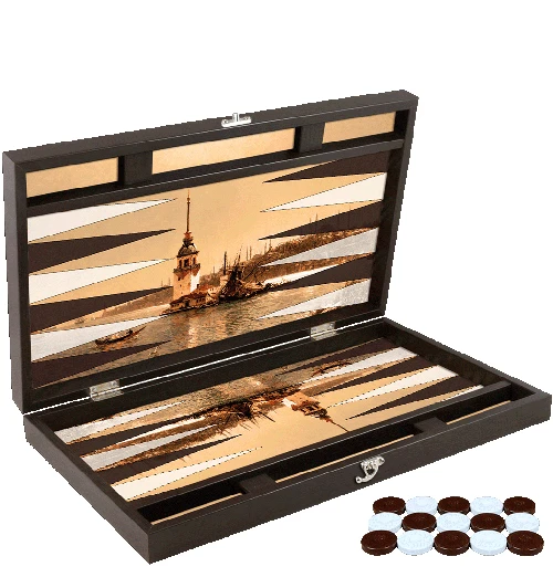 Özel Kızkulesi Tasarımı Tavla - Resim 3