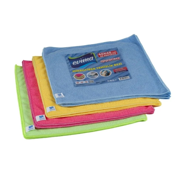 GOGOEY EVİMA TEMİZLİK MİKROFİBER BEZ 10'LU SET 40x40 CM TM-608 ürün görseli