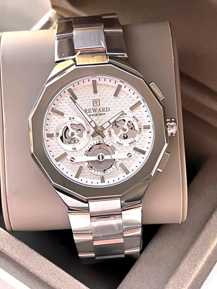 Reward Çelik Kordon Otomatik 5 Atm Suya Dayanıklı Erkek Kol Saati VS.BLKT.0517 ürün görseli