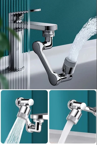 Mutfak Banyo Musluk Başlığı 180 Derece Dönebilen Fonksiyonel Evrense - 1